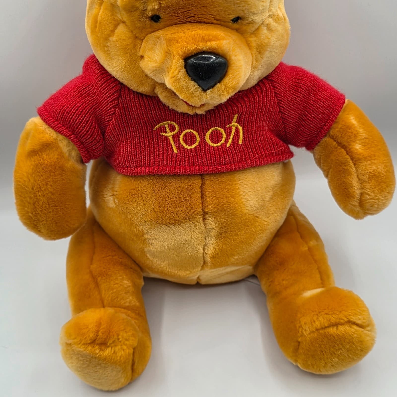 Vintage Disney Winnie the Pooh Sitting Pooh Plush 13" - Thumbnail 2