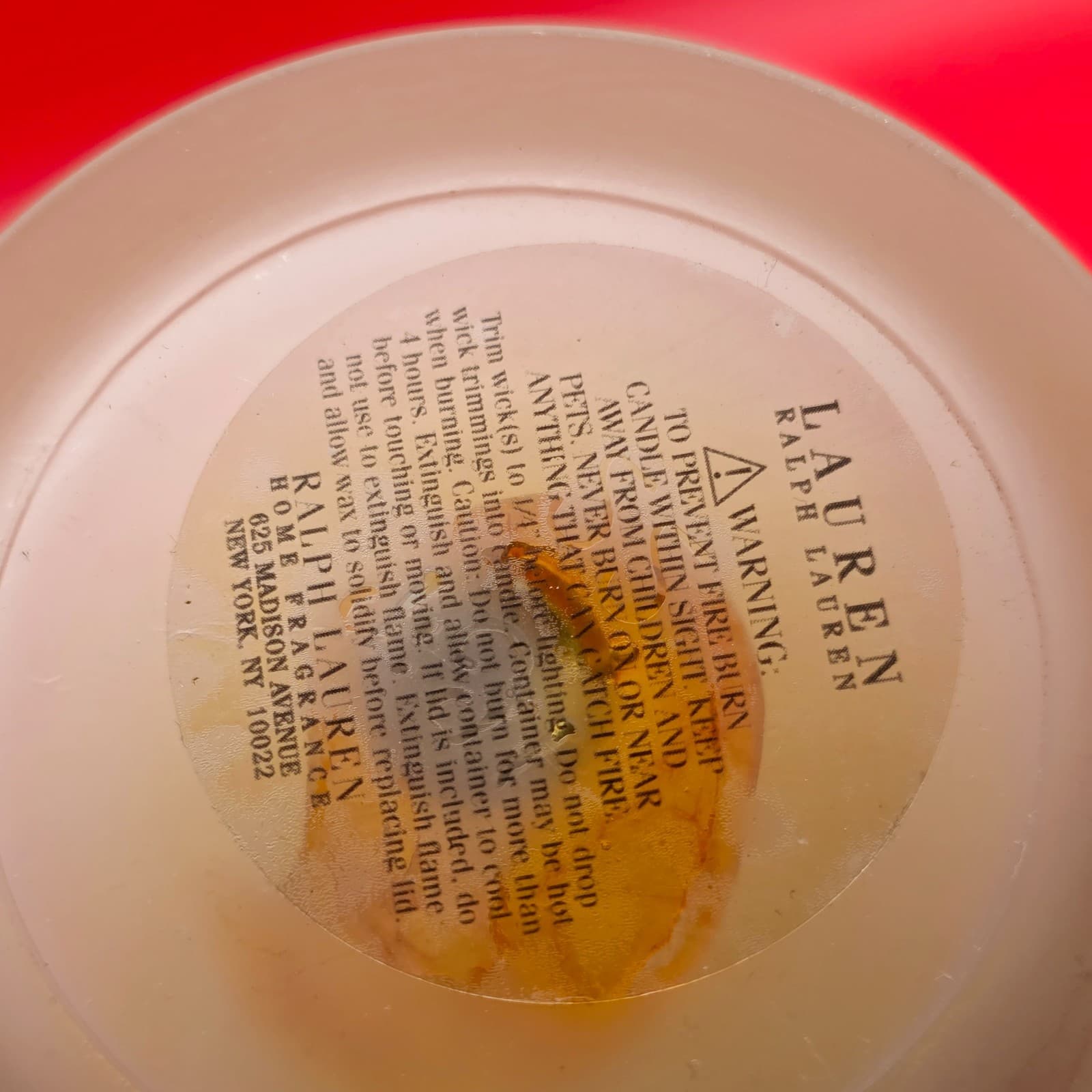 Random Scent Ralph Lauren Mother of Pearl Trinket Candle Dish Keepsake - Thumbnail 5