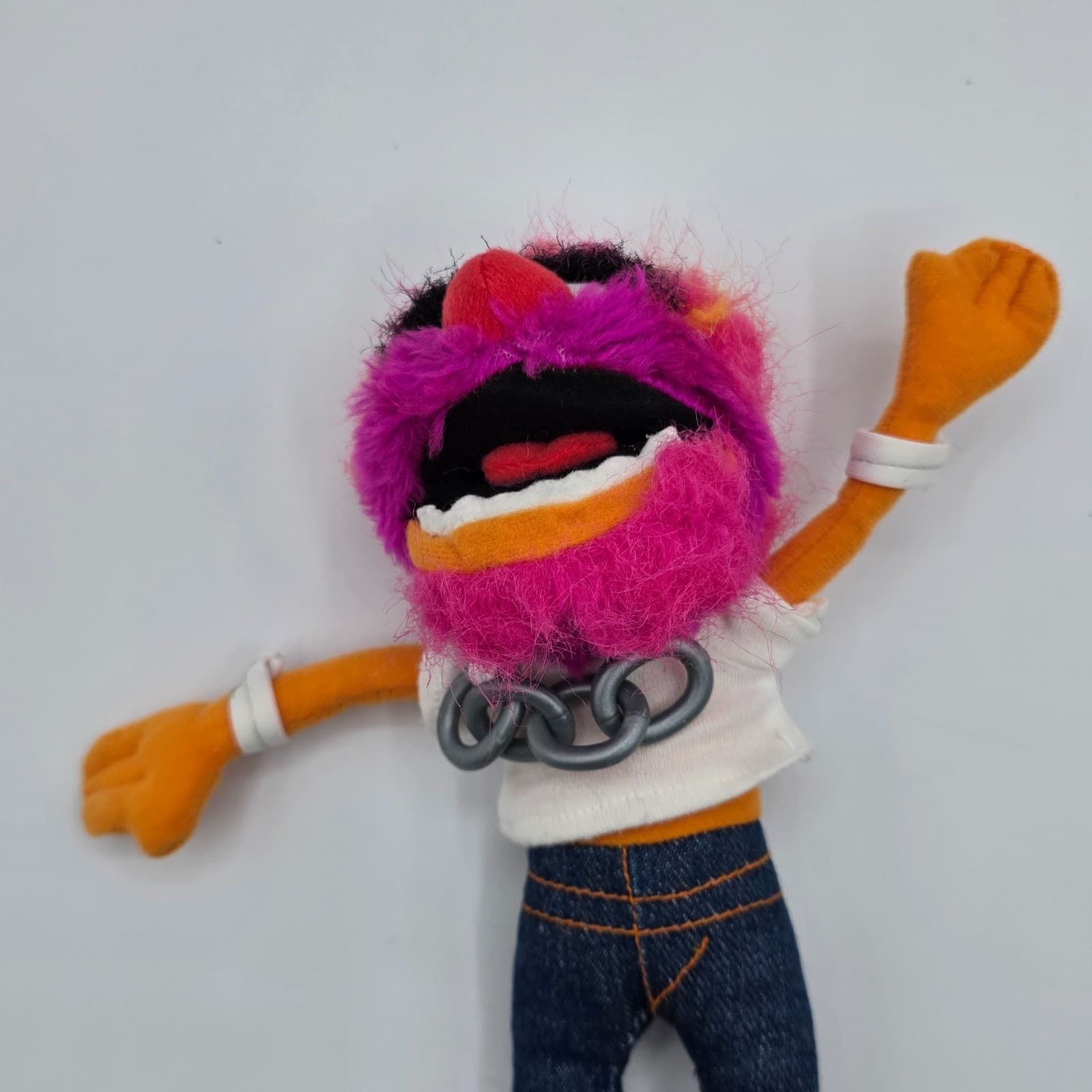 The Muppets Animal 10" Plush Jim Henson Doll Sababa 2004 Collar - Thumbnail 2