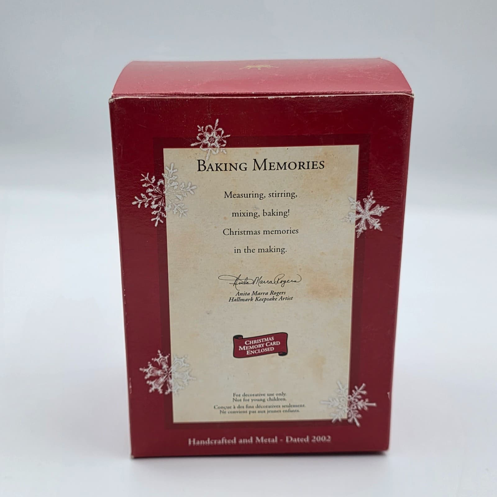 2002 Hallmark Keepsake Ornament Christmas Baking Memories - Thumbnail 3