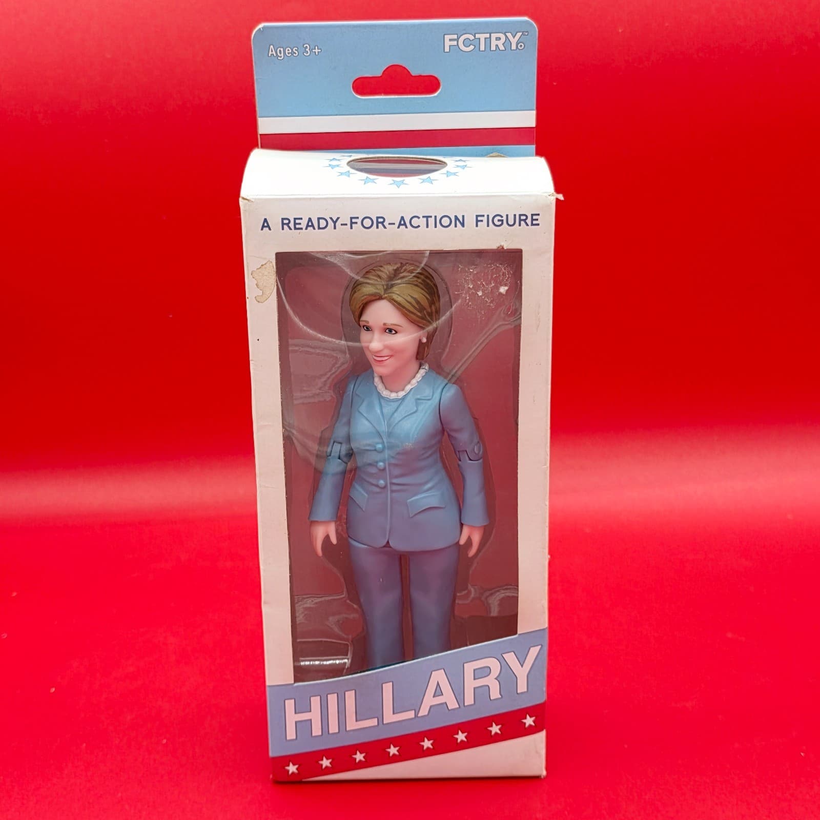 Hillary Clinton 6 Inch Action Figure by FCTRY New in Box