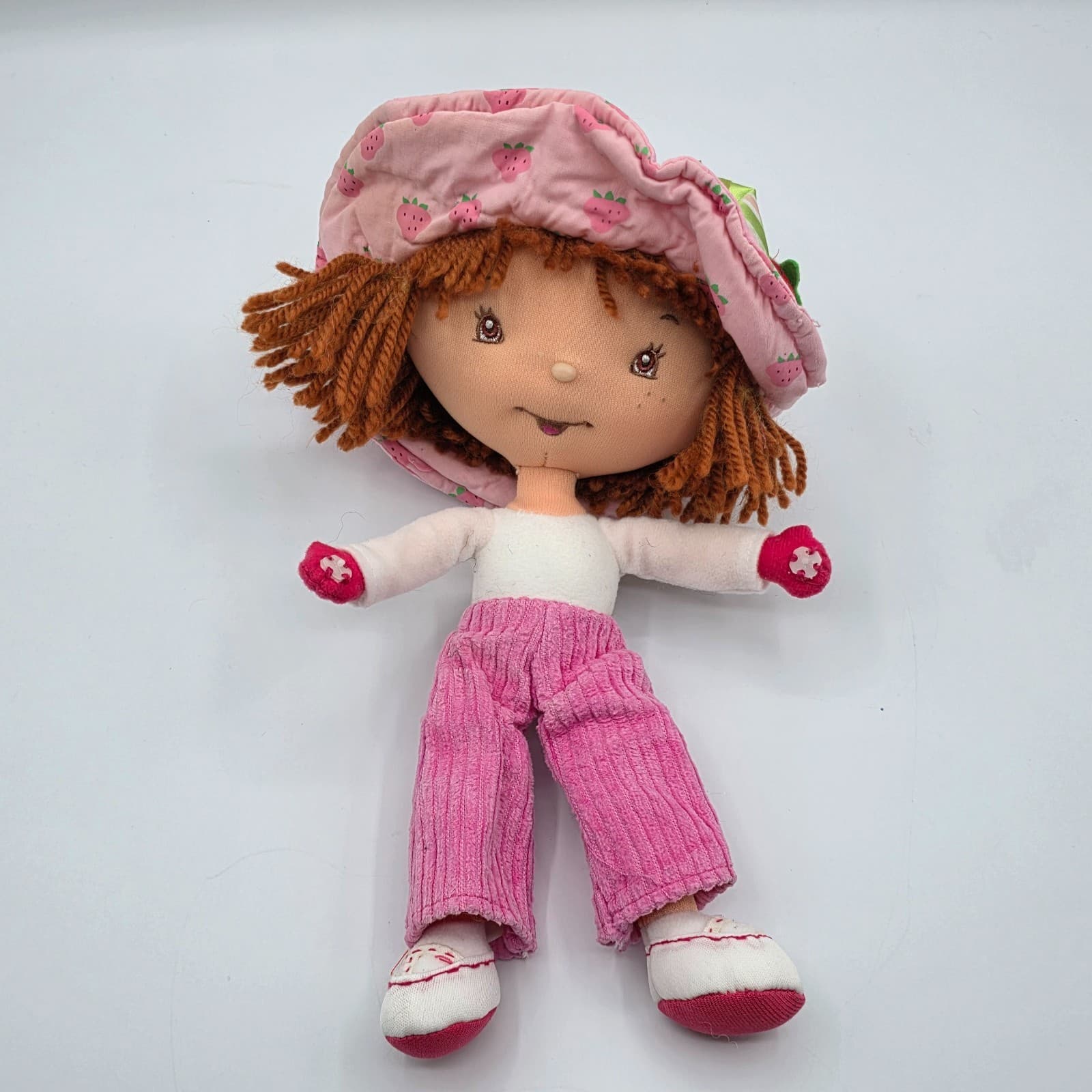 Strawberry Shortcake rag doll 11" tall made by BAN DAI