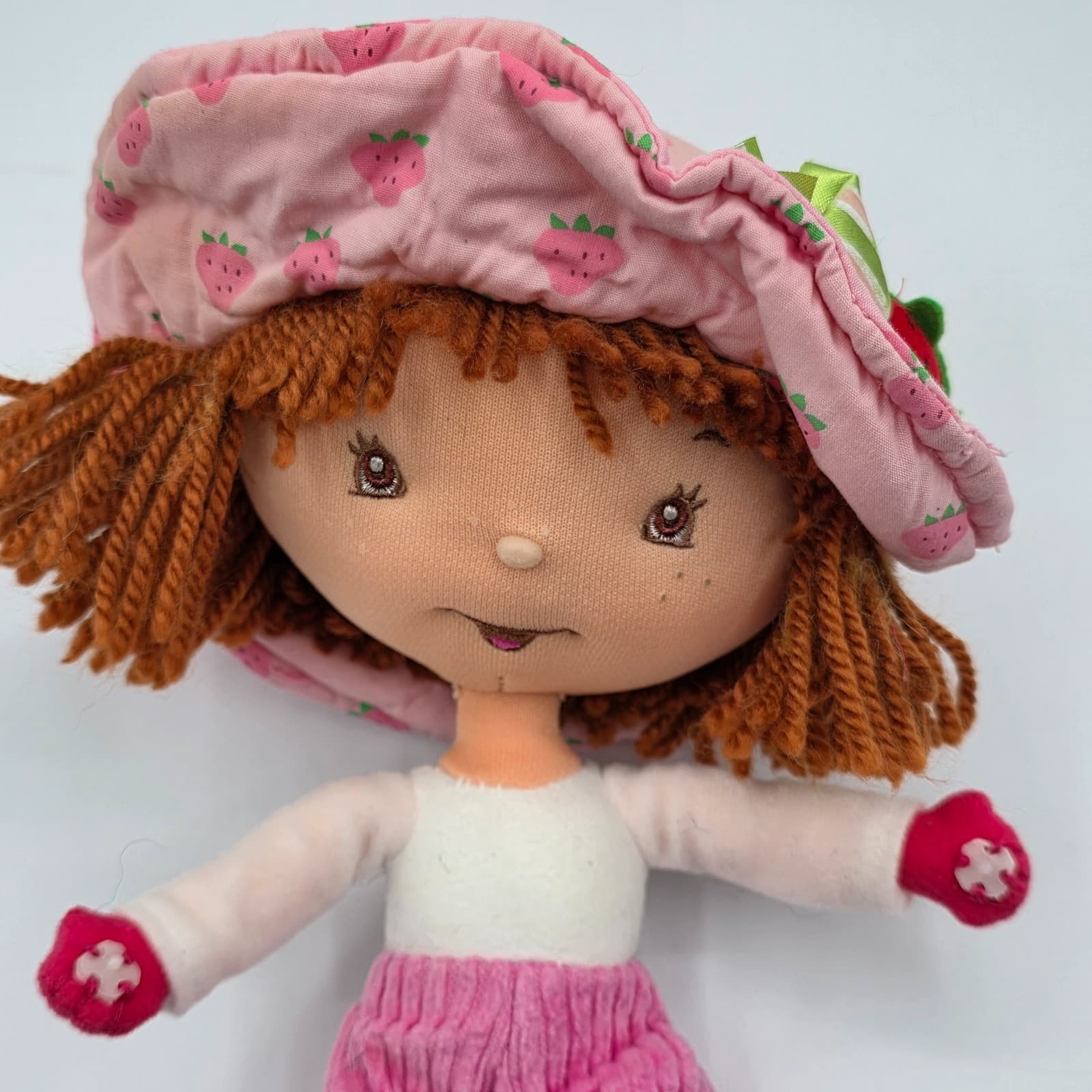 Strawberry Shortcake rag doll 11" tall made by BAN DAI - Thumbnail 3
