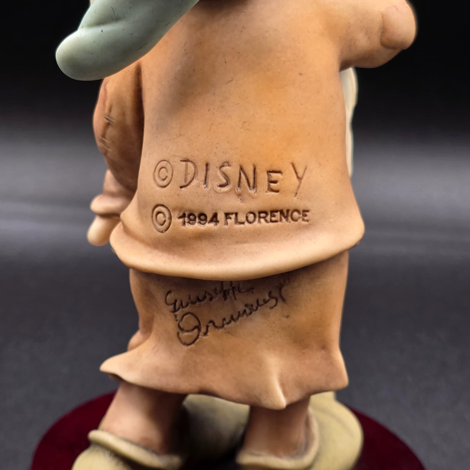 Walt Disney’s Sleepy By Giuseppe Armani Figurines 915C Made In Italy No Box - Thumbnail 7