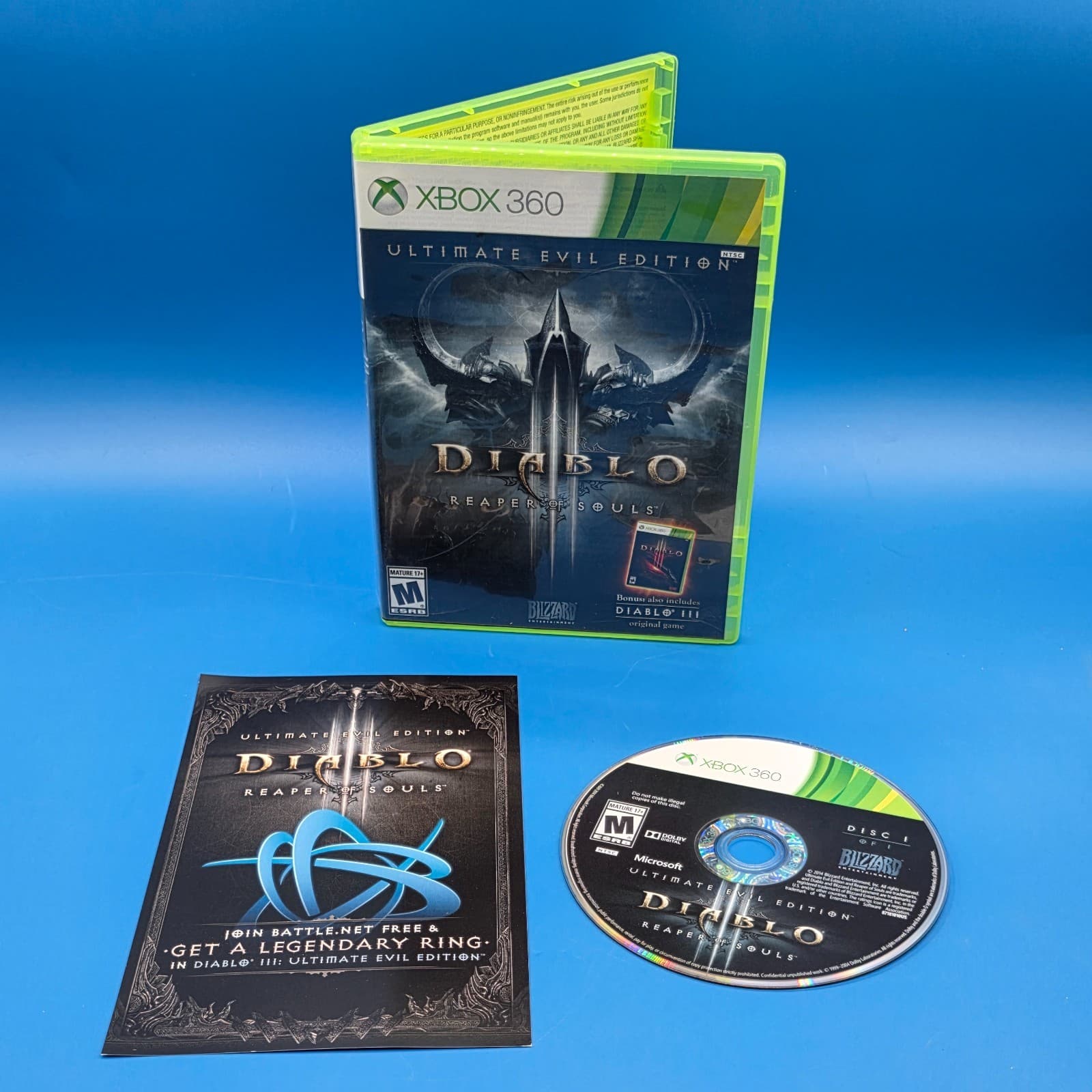 Diablo 3 III: Reaper of Souls Ultimate Evil Edition (Xbox 360) Complete CIB - Thumbnail 2
