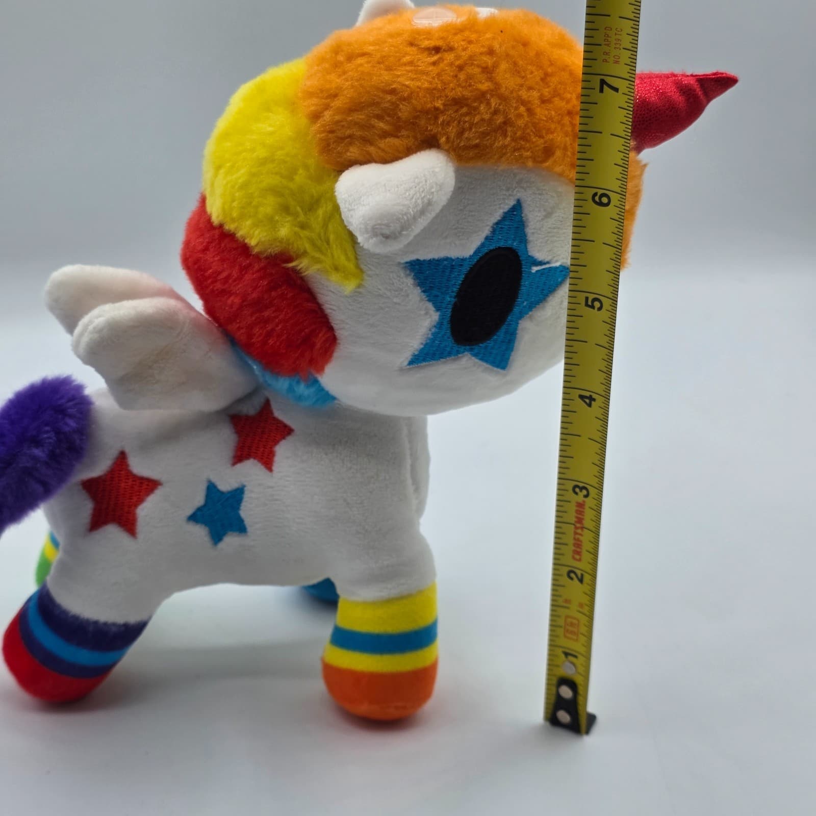 Bowie Rainbow Unicorn C609 Tokidoki Unicorno Aurora Plush 10" Toy Doll Japan - Thumbnail 4