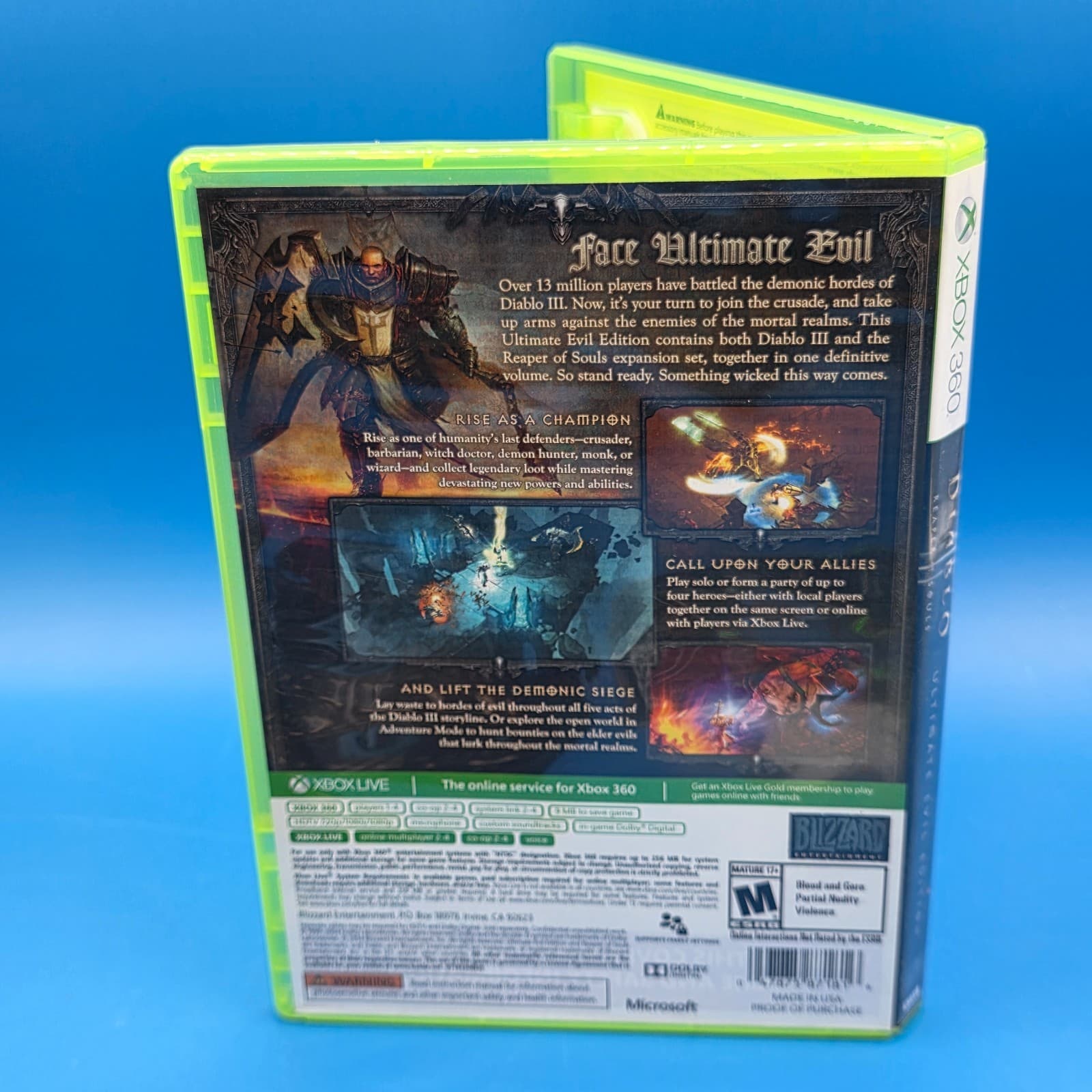 Diablo 3 III: Reaper of Souls Ultimate Evil Edition (Xbox 360) Complete CIB - Thumbnail 4