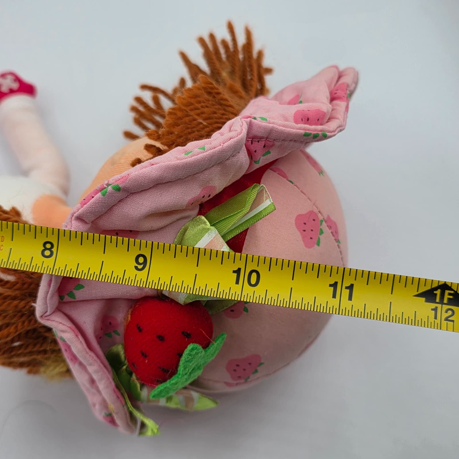 Strawberry Shortcake rag doll 11" tall made by BAN DAI - Thumbnail 5