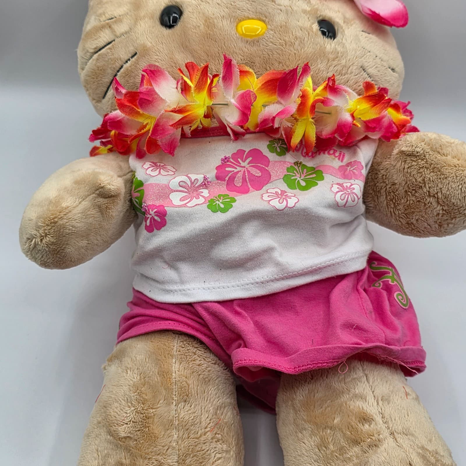 Tropical Hello Kitty Build A Bear Sun-kissed Tan Plush 17” - Thumbnail 6