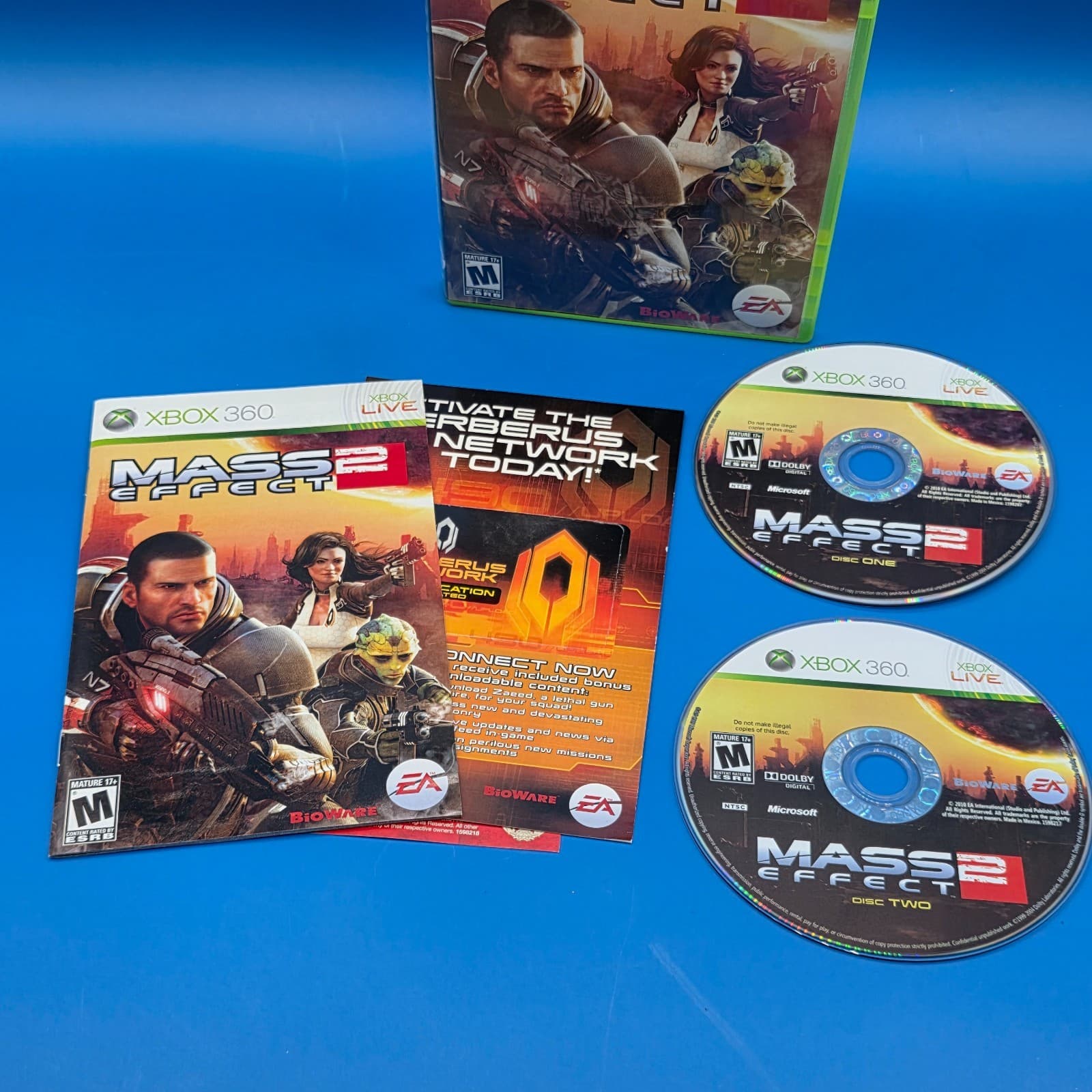 Mass Effect 2 (Xbox 360) White Label CIB COMPLETE & TESTED - Thumbnail 2