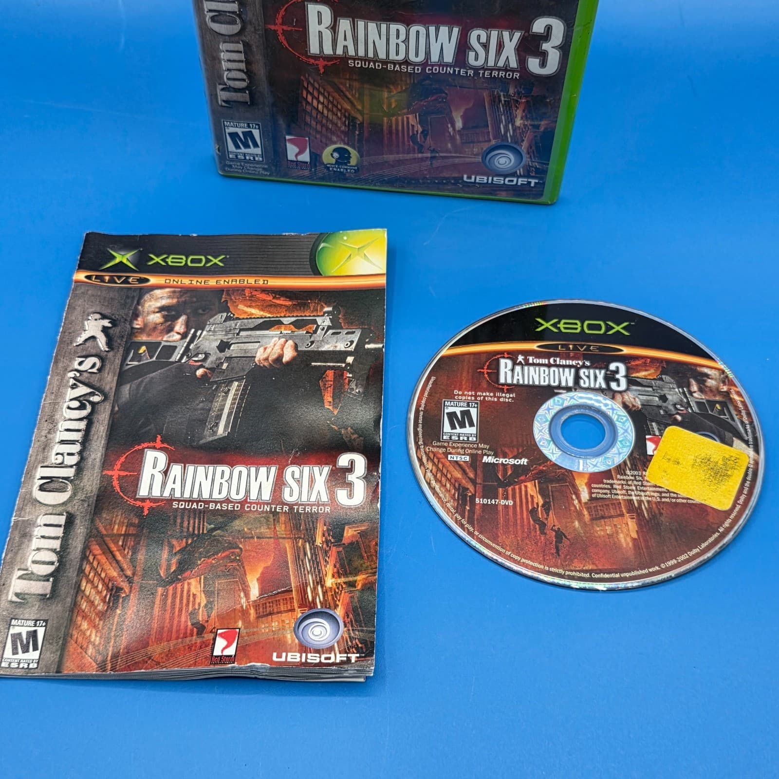 Rainbow Six 3 Tom Clancy Xbox 100% Complete CIB Tested Microsoft - FREE SHIPPING - Thumbnail 2