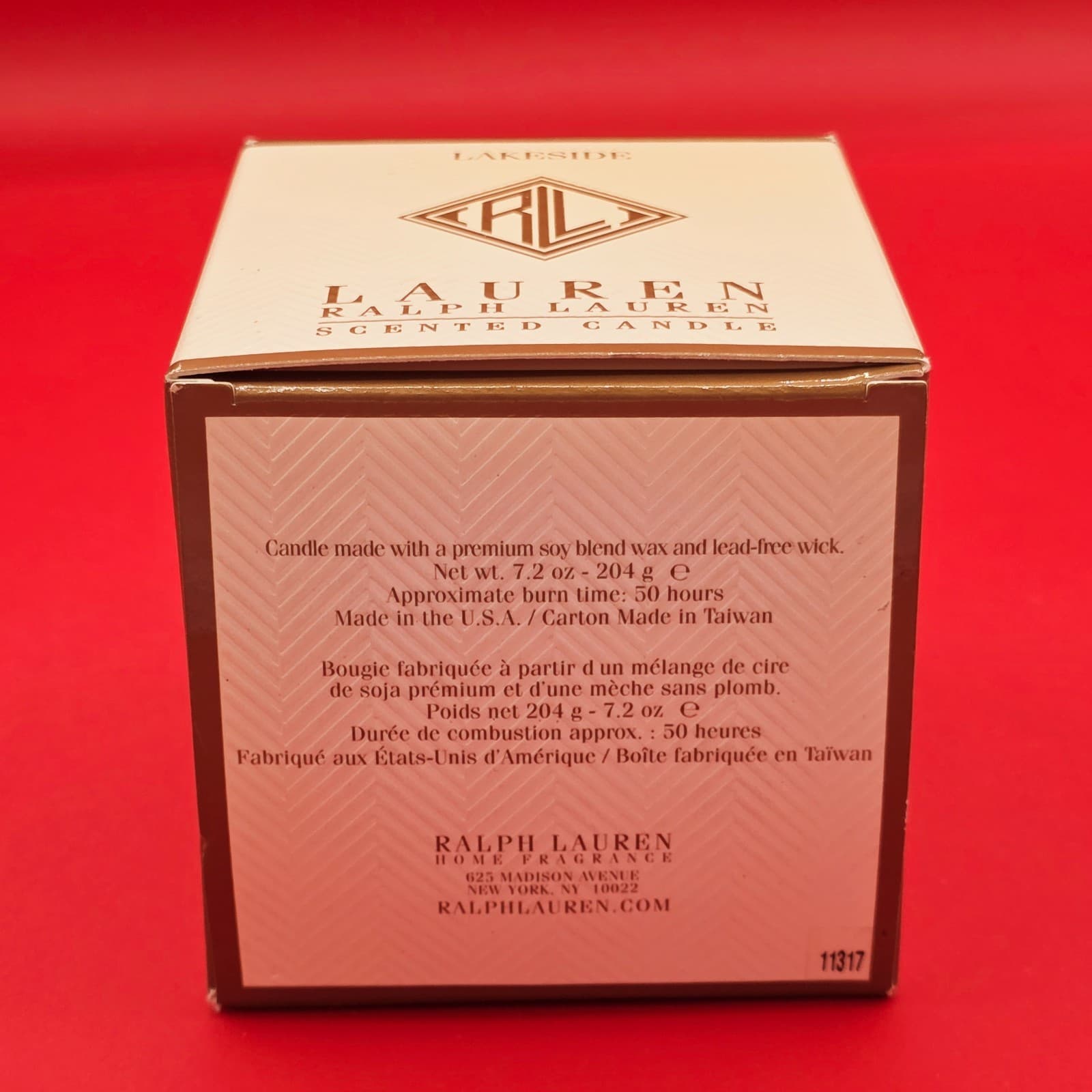 Lauren Ralph Lauren Lakeside Scented Candle 7.2 Ounces 50 Hours Burn Time U.S.A. - Thumbnail 4