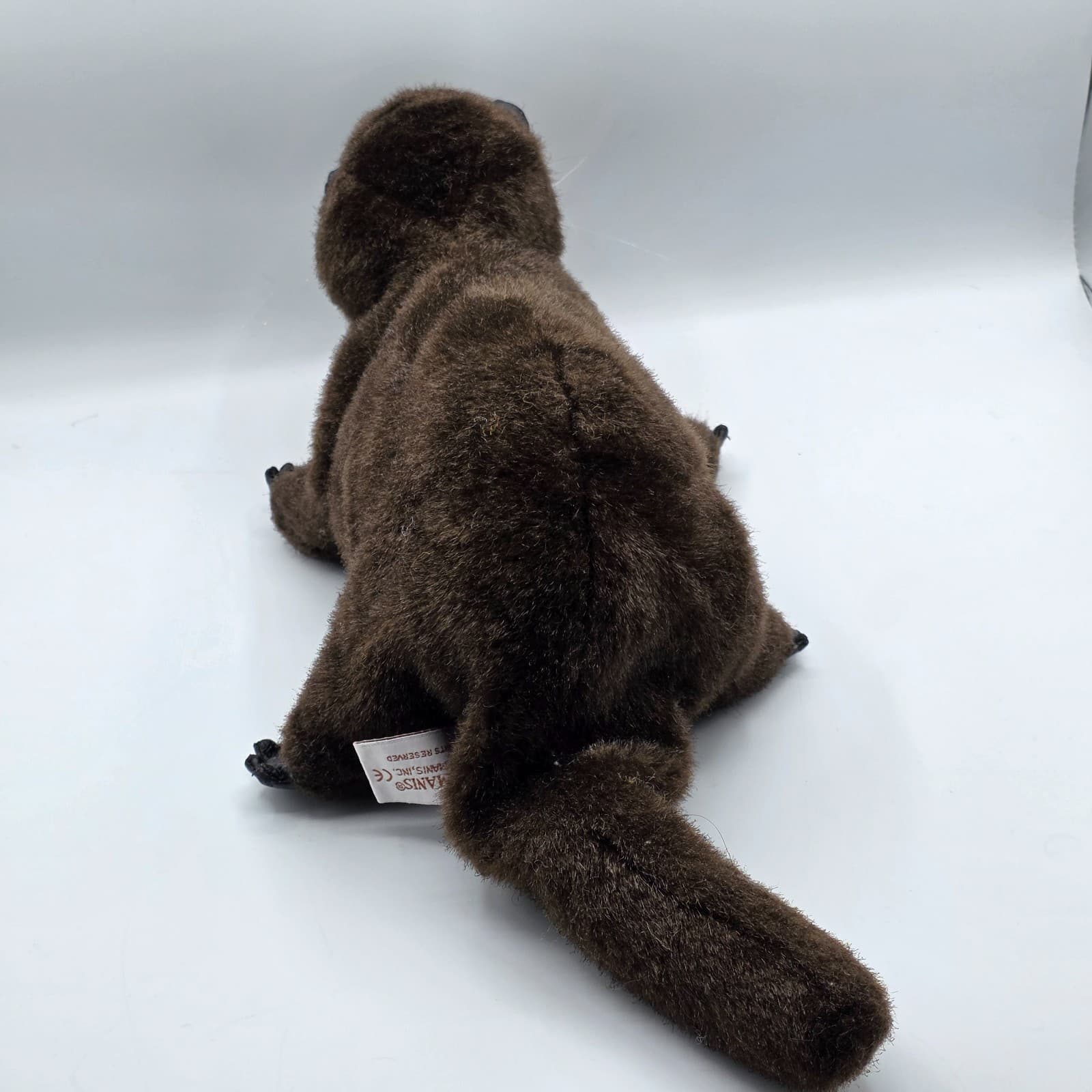 FOLKMANIS HAND PUPPET BROWN RIVER OTTER FULL BODY - 18" LONG - Thumbnail 7