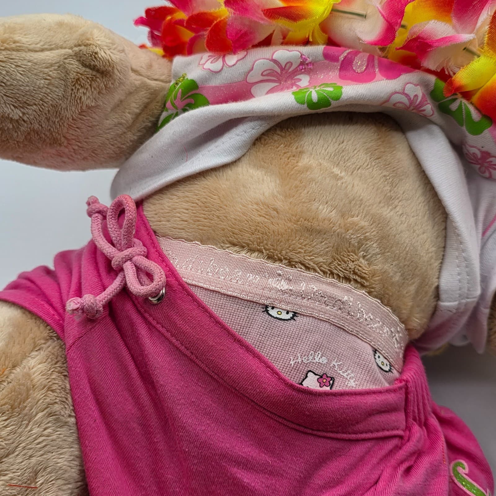 Tropical Hello Kitty Build A Bear Sun-kissed Tan Plush 17” - Thumbnail 5