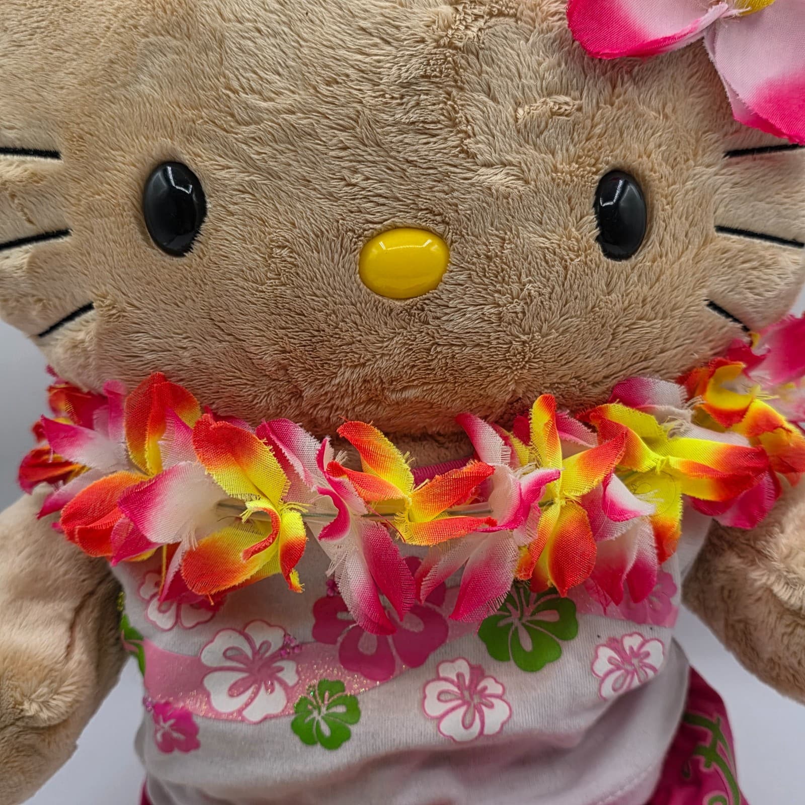 Tropical Hello Kitty Build A Bear Sun-kissed Tan Plush 17” - Thumbnail 9