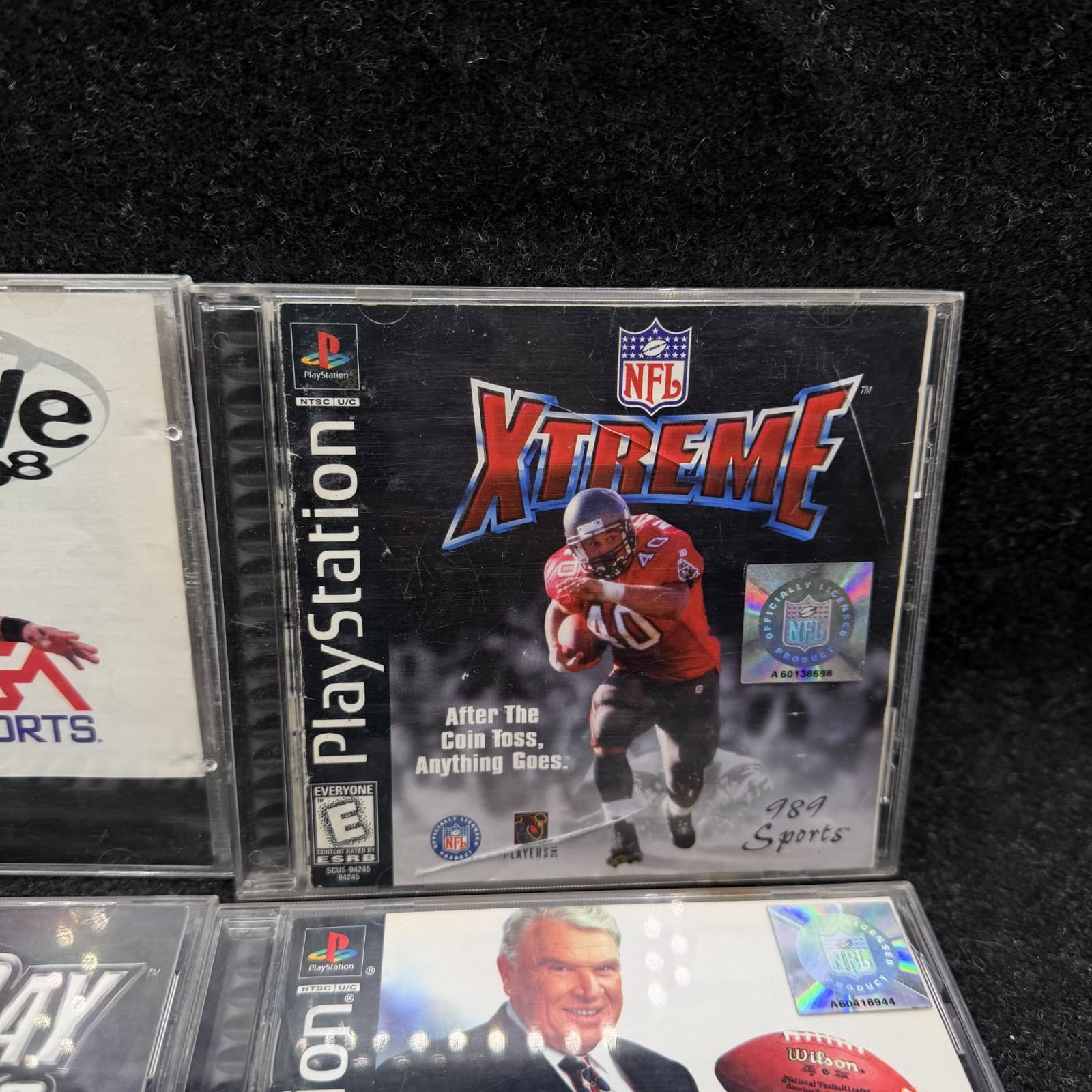 LOT OF 4 Playstation 1 PS1 Sports Game NFL Xtreme Game Day Madden 99 NBA Live 98 - Thumbnail 6
