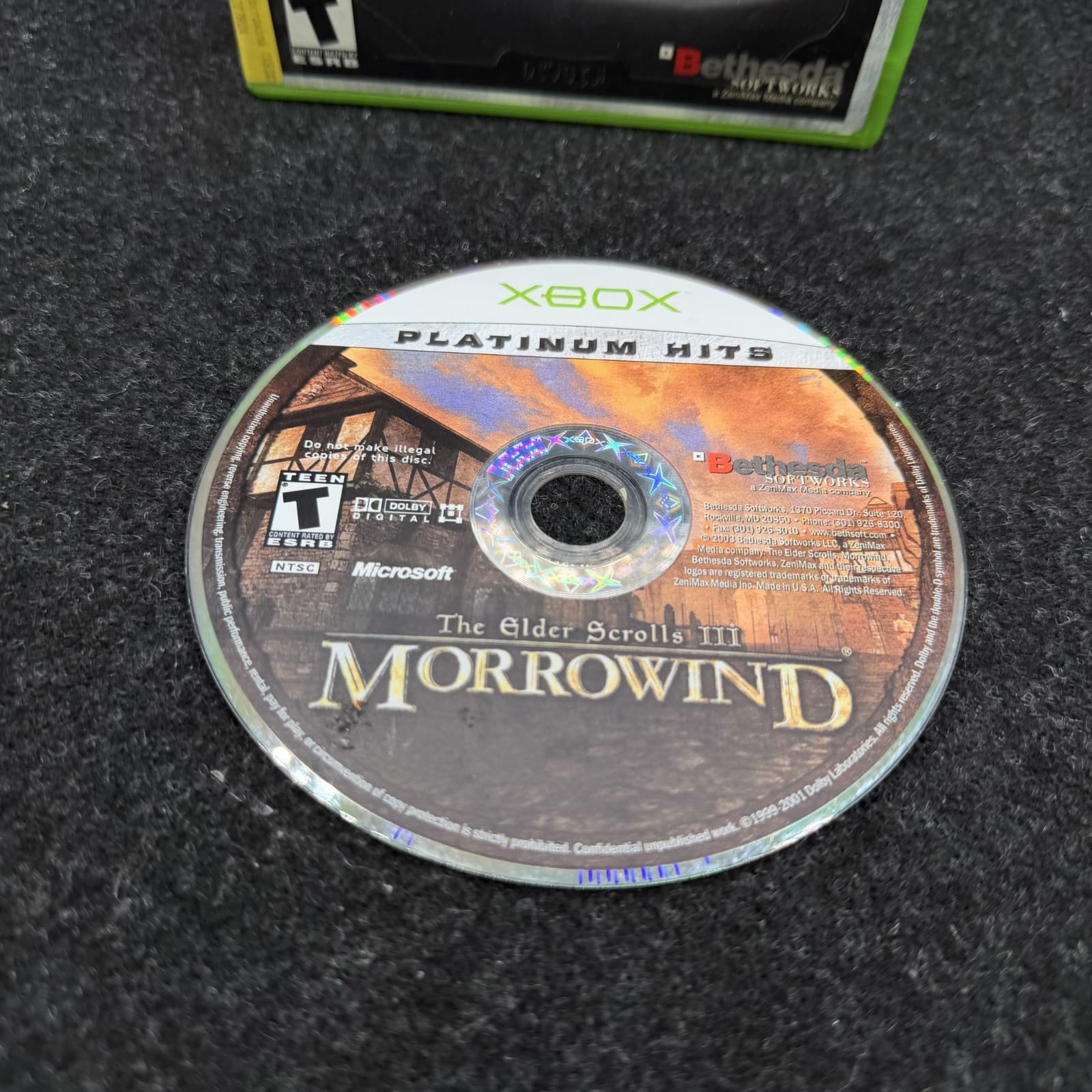 Elder Scrolls III: Morrowind Original Xbox No Manual Tested - Thumbnail 4