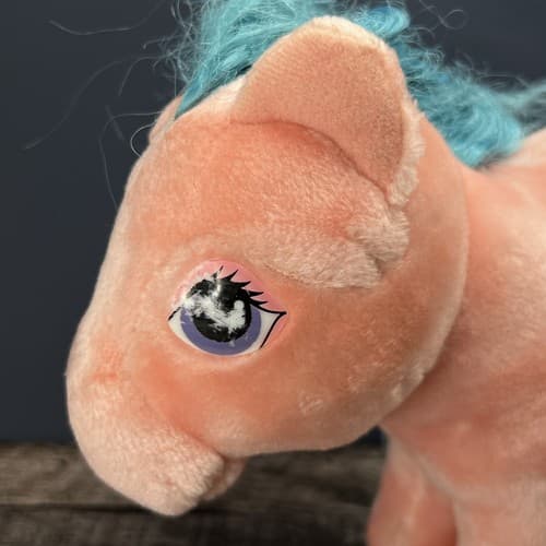 Vintage 1983 Hasbro Softies My Little Pony 9" Pink Firefly Pegasus Plush - Thumbnail 2
