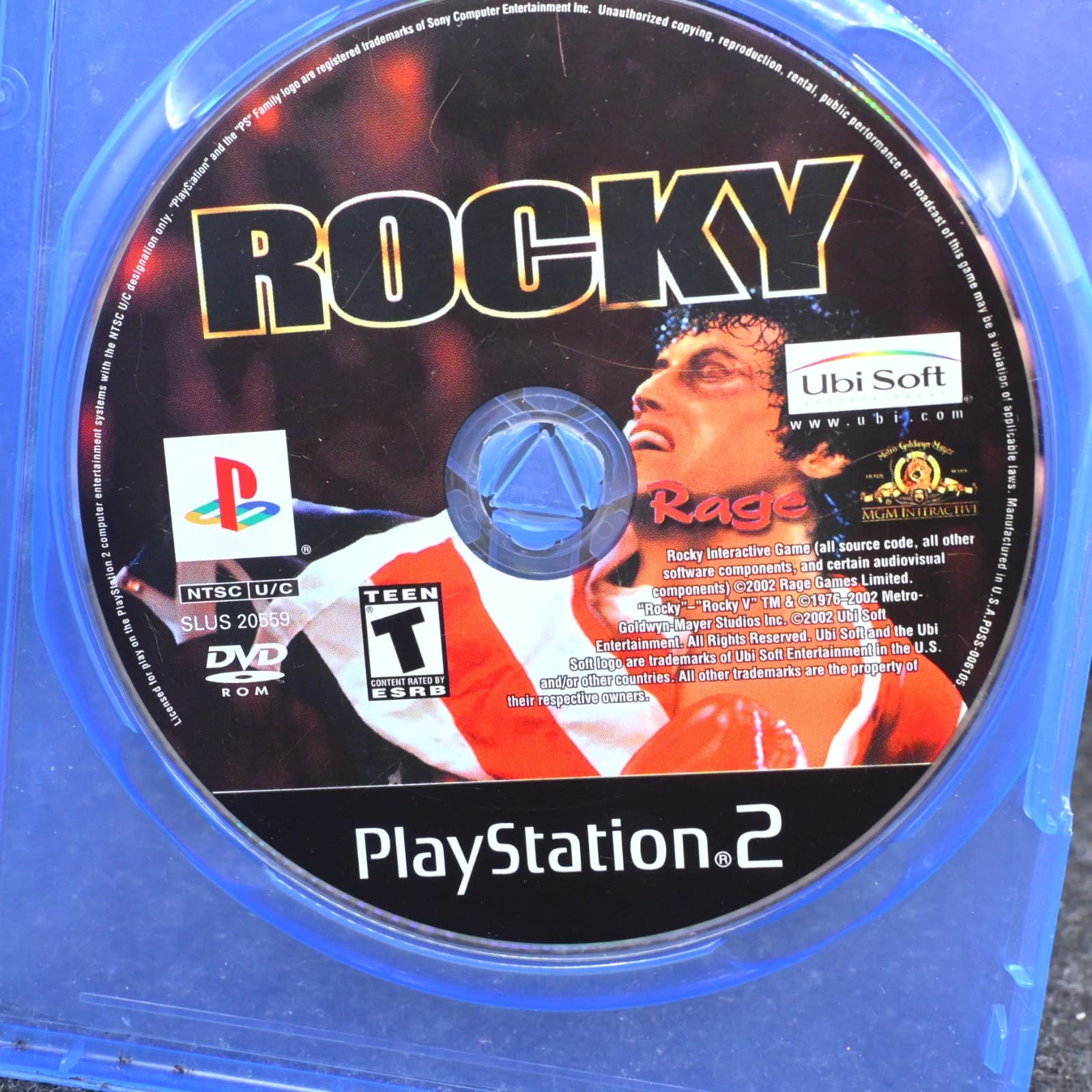 Rocky (Sony PlayStation 2 PS2, 2002) DISC ONLY - TESTED WORKS - Thumbnail 3