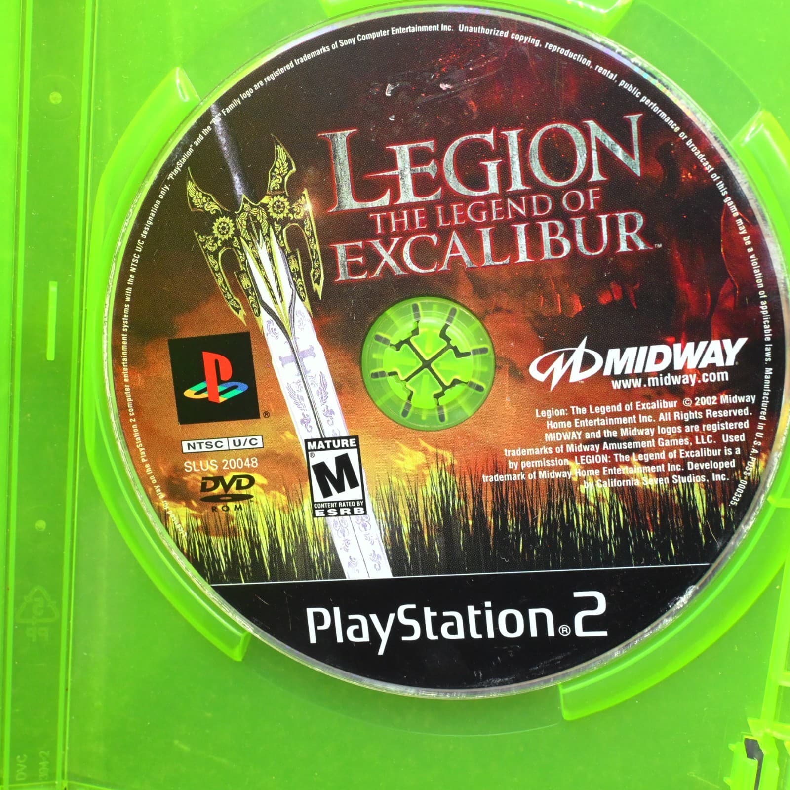 Legion The Legend Of Excalibur PS2 - DISC ONLY - Tested - Thumbnail 2