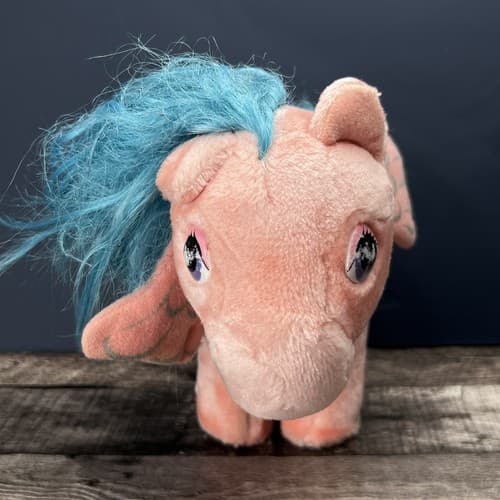 Vintage 1983 Hasbro Softies My Little Pony 9" Pink Firefly Pegasus Plush - Thumbnail 3
