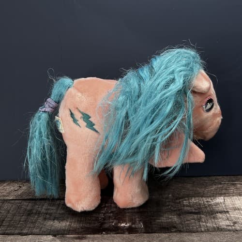 Vintage 1983 Hasbro Softies My Little Pony 9" Pink Firefly Pegasus Plush - Thumbnail 5