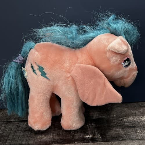 Vintage 1983 Hasbro Softies My Little Pony 9" Pink Firefly Pegasus Plush - Thumbnail 8