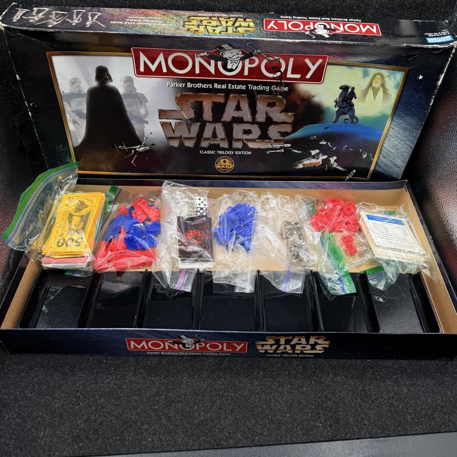 Monopoly Star Wars Classic Trilogy Edition Not Complete 1997 - Thumbnail 5