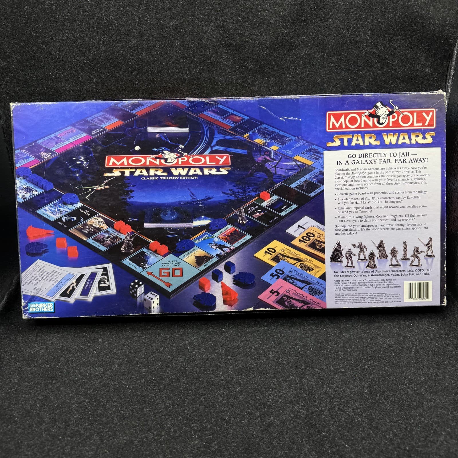 Monopoly Star Wars Classic Trilogy Edition Not Complete 1997 - Thumbnail 8