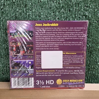 Vintage SUPER RARE Jazz Jackrabbit Epic Megagames IBM PC 3.5” Disks - Thumbnail 4