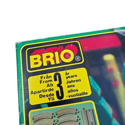 Vintage BRIO 31404/38 Wooden Railway Set with box Sweden - Thumbnail 3