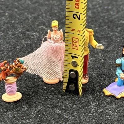 Polly Pocket Cinderella Castle Bluebird Vintage 4 Figures Dolls - Thumbnail 5