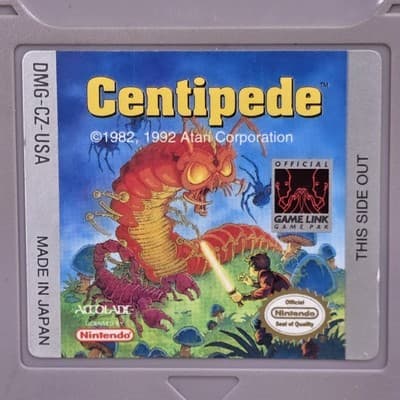Centipede Accolade Game Boy Original Nintendo GB Variant Label Harder Find Works - Thumbnail 2