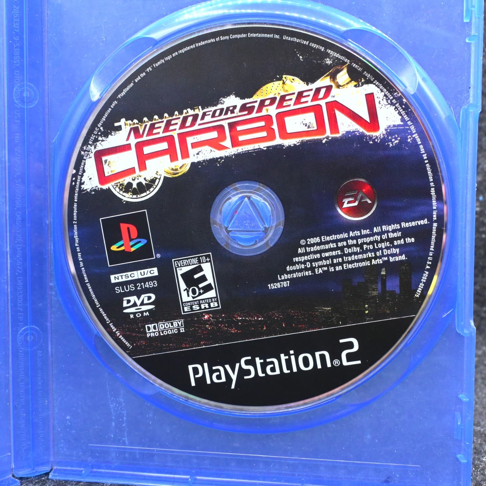 Need for speed Carbon PS2 Playstation 2 - Disc only - Black Label - - Thumbnail 2