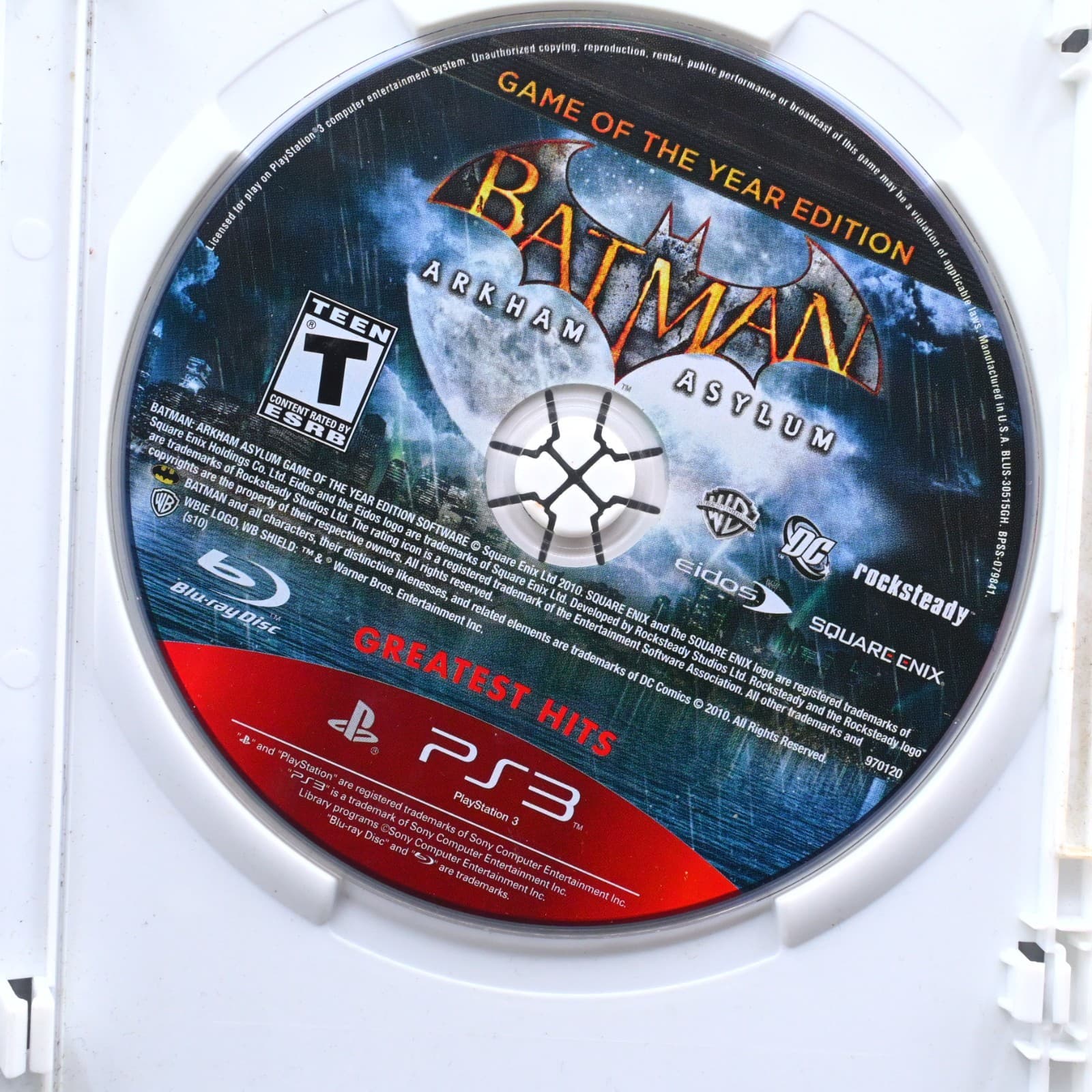 Batman: Arkham Asylum PS3 (Sony PlayStation 3, 2009) Disc Only - Thumbnail 2
