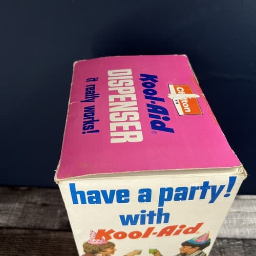 Vintage 1970s Chilton Toys Kool Aid Dispenser w/ Box - Trim Molded Products - Thumbnail 6