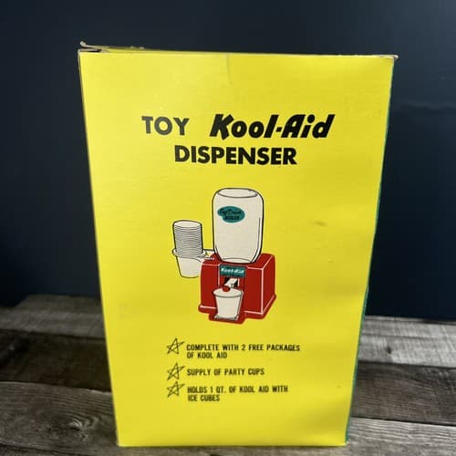 VTG 1960'S KOOL-AID DISPENSER WITH BOX GLASS JAR MODEL 64 - Thumbnail 15