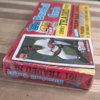 1991 Topps Traded Baseball 132 Card Complete Set Factory Sealed MLB Brand New - Thumbnail 5