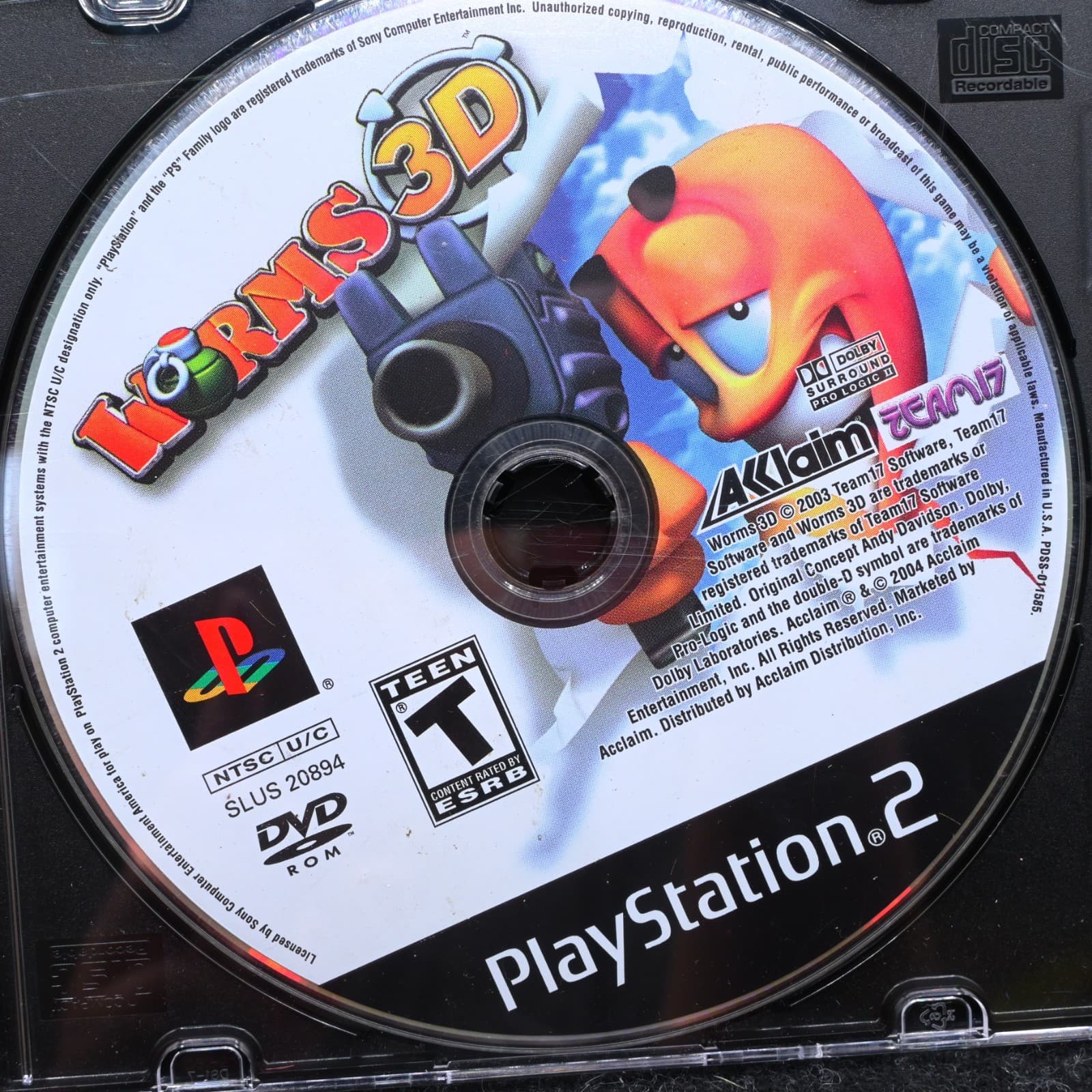 Worms 3D (Sony PlayStation 2, 2004) PS2 DISC ONLY, TESTED - Thumbnail 2
