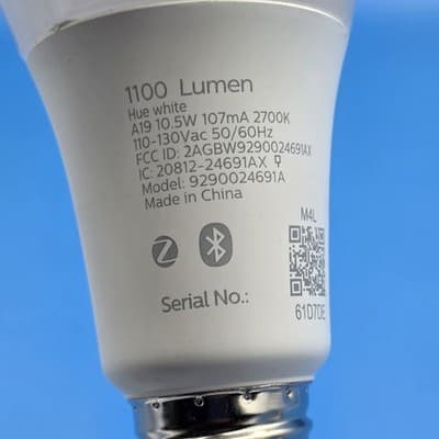 Philips Hue A19 75W Dimmable LED Smart Light Bulb - Soft White - Thumbnail 10