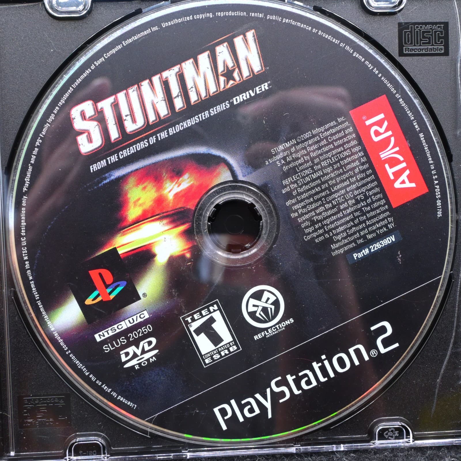 Stuntman Playstation 2 Disc Only PS2 - Thumbnail 2