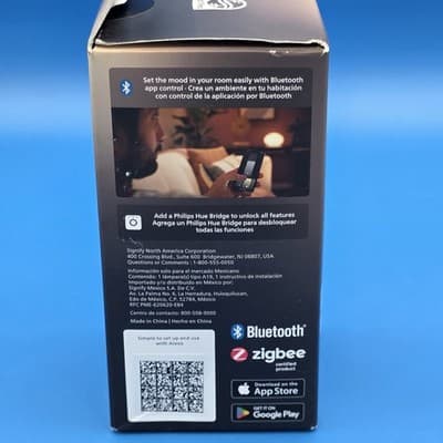 Philips Hue A19 75W Dimmable LED Smart Light Bulb - Soft White - Thumbnail 5