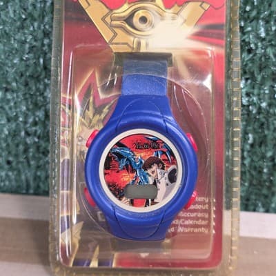Vintage 1996 Yu-Gi-Oh! Blue Kid's watch (needs battery) - Thumbnail 2