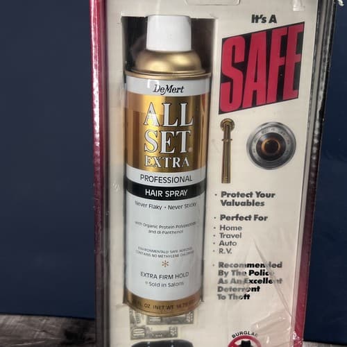 Vintage 1984 California Safe Hair Spray Decoy Safe Unscrewable Bottom - Thumbnail 2