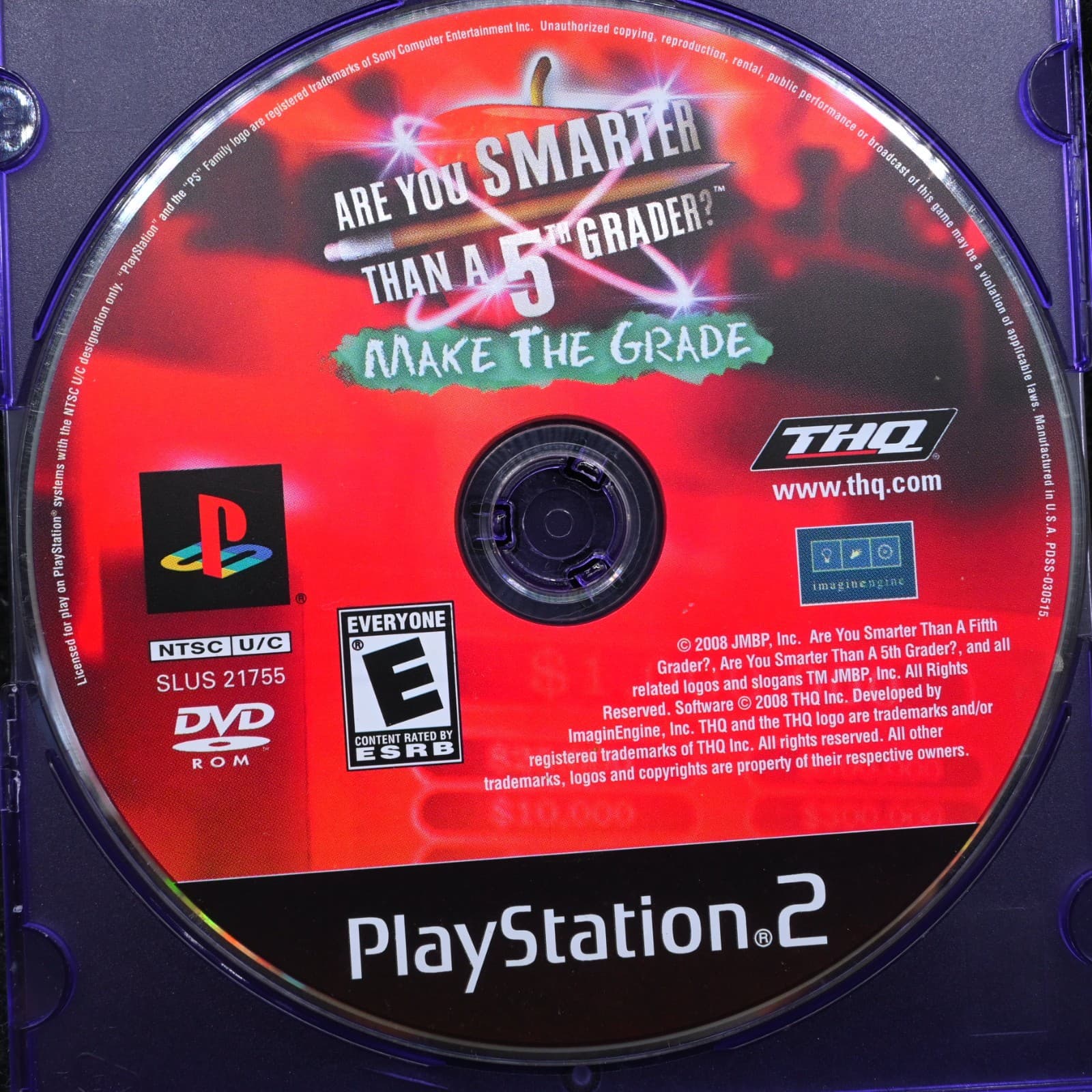 Are You Smarter Than a 5th Grader Make the Grade (Sony PlayStation 2, 2008) PS2 - Thumbnail 2