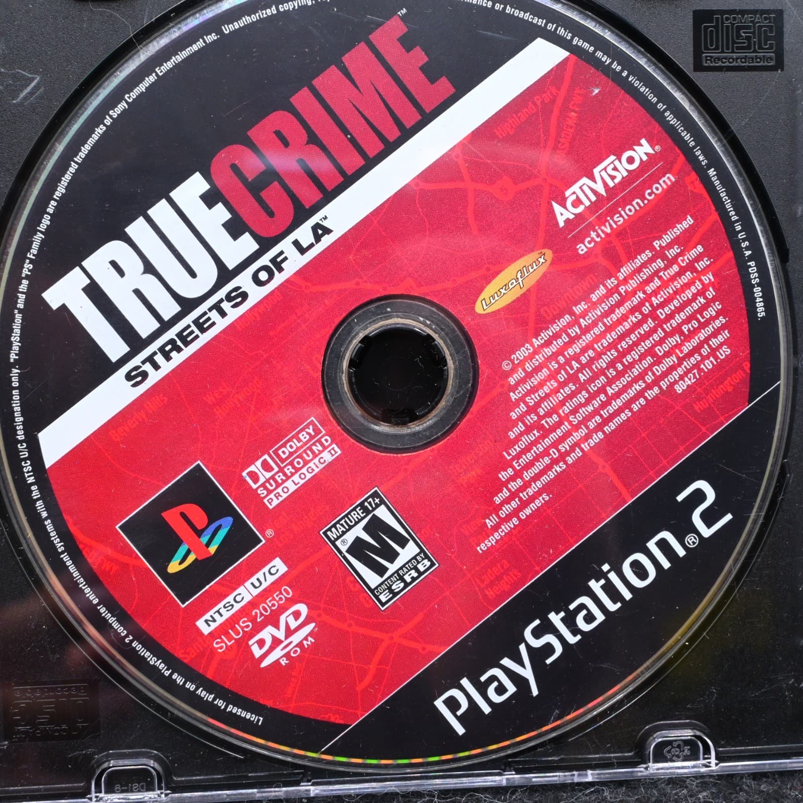 True Crime Streets Of LA (PlayStation 2 PS2) NO TRACKING - DISC ONLY 4500 - Thumbnail 2
