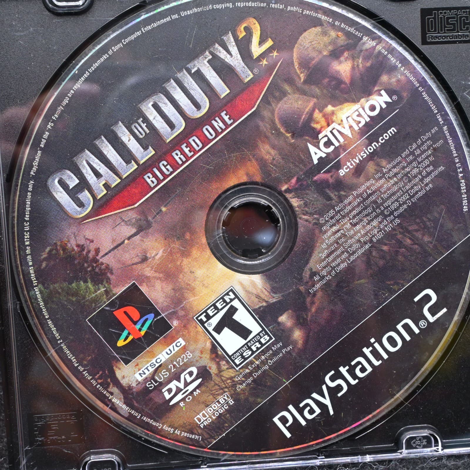 Playstation 2 Call of Duty 2 Big Red One Disc Only PS2 - Thumbnail 2