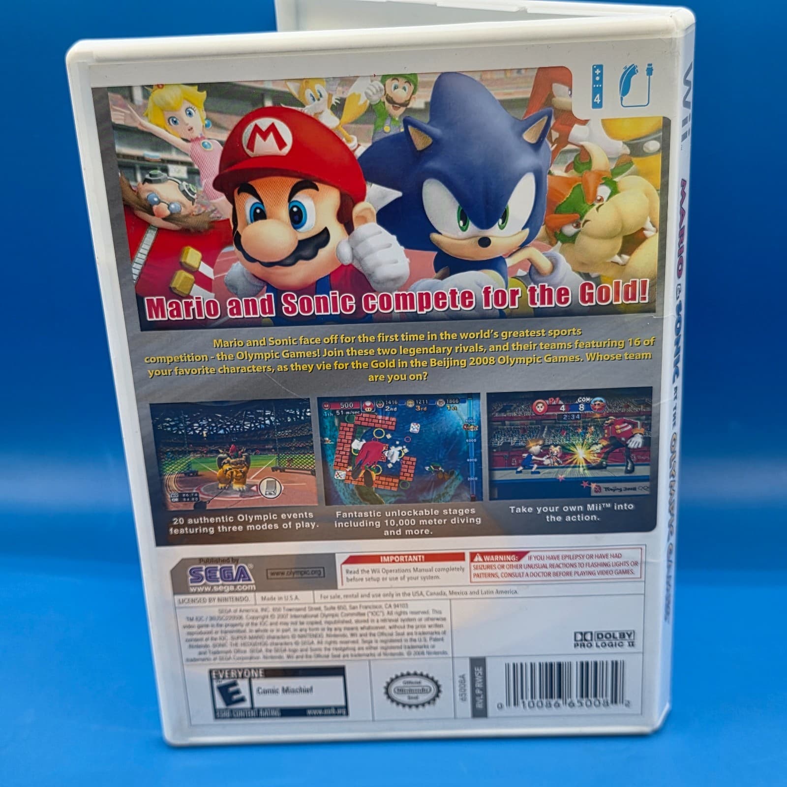 Mario and Sonic at the Olympic Game No Manual - Tested - Thumbnail 2