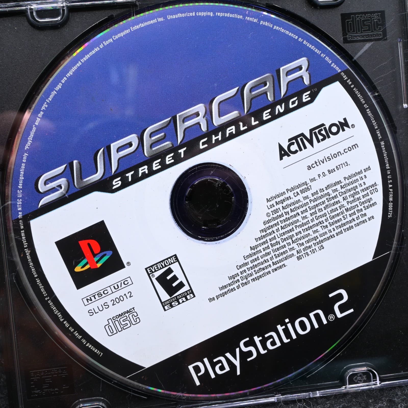Supercar Street Challenge Sony PlayStation 2 PS2 Disc Only Tested - Thumbnail 2