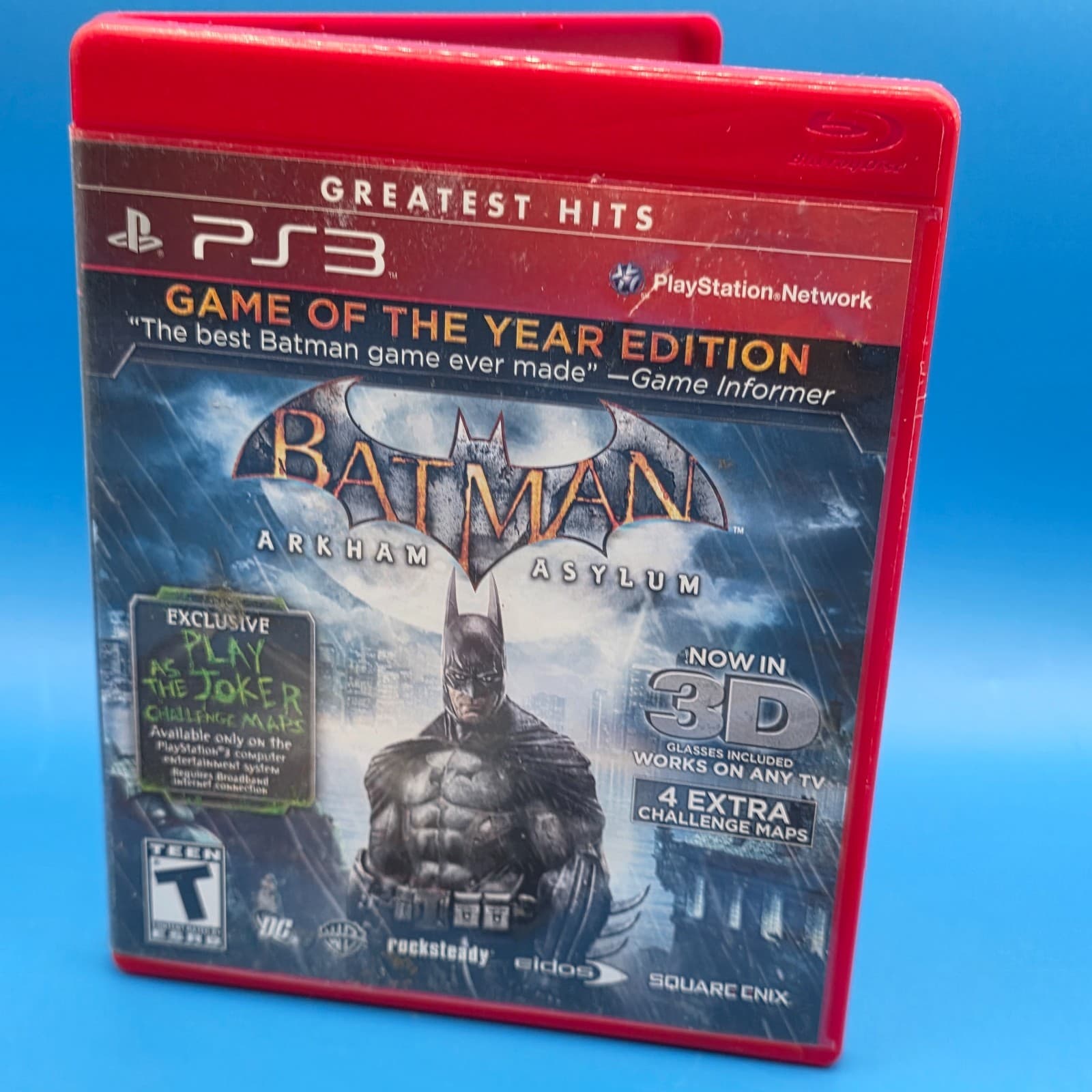 Batman Arkham Asylum Game of the Year Edition PS3 Complete CIB Greatest Hits - Thumbnail 3